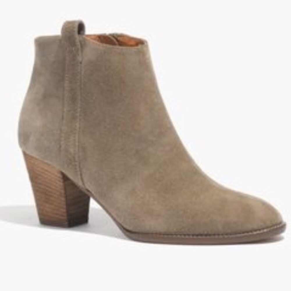 Madewell Billie Boot in Green Suede